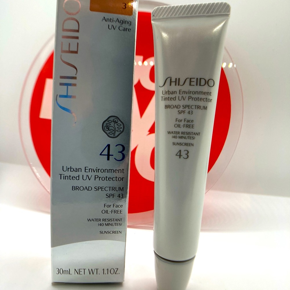 NIB Shiseido Urban Environment Tinted UV Protector SPF 43 - 30 ml - Shade 3